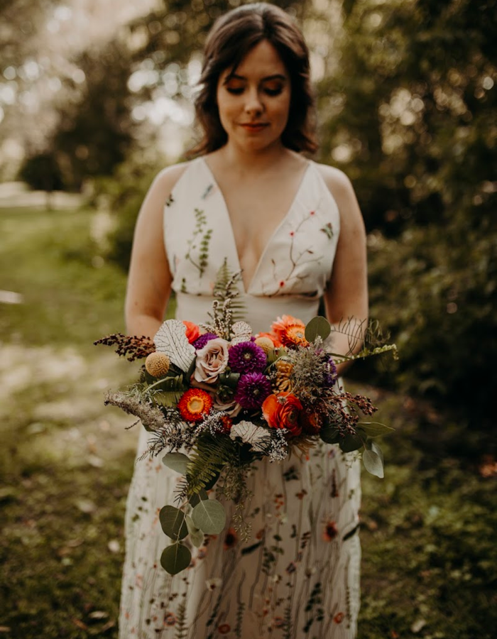 Bride getting ready